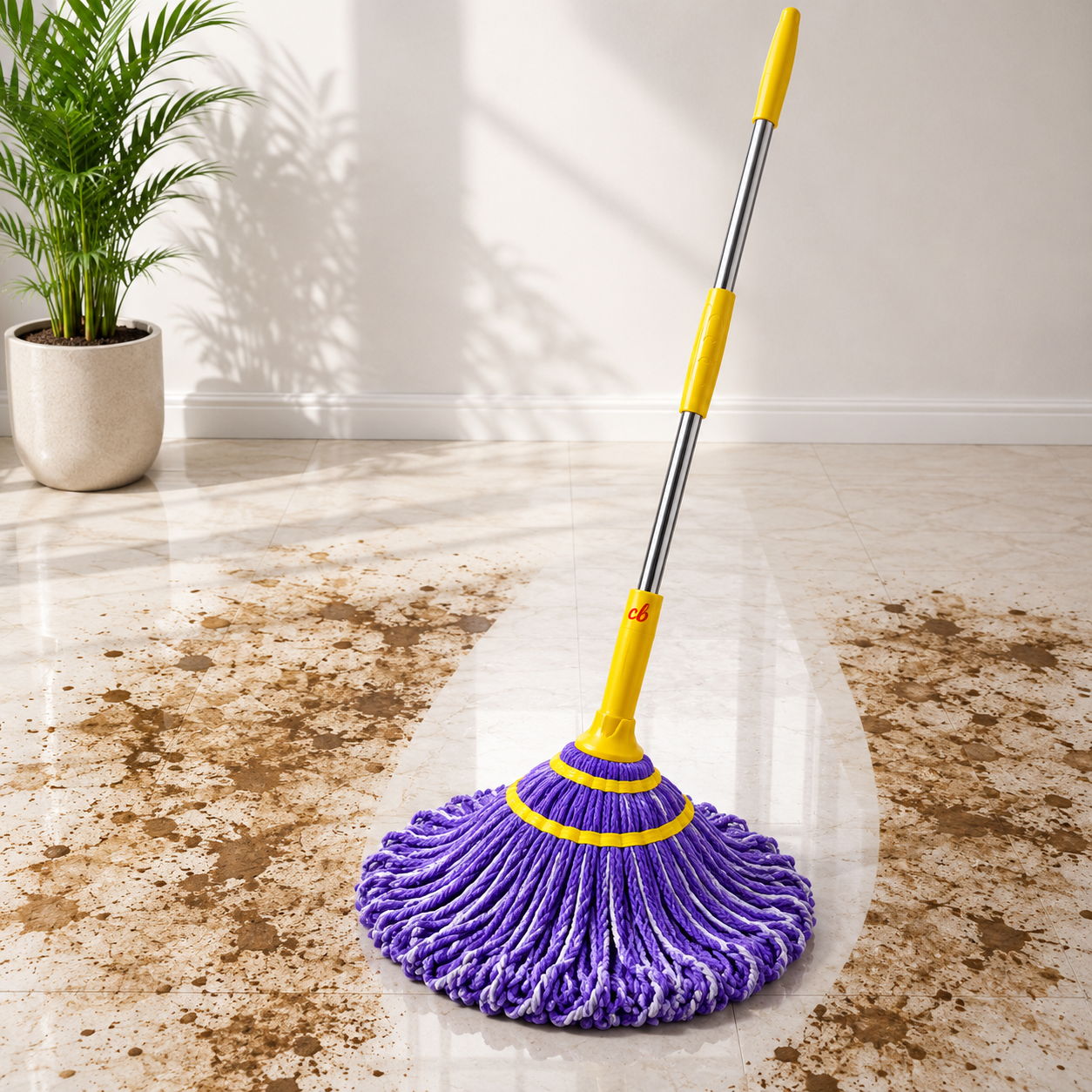 Crown Brushes Microfiber Cleaning Twist Mop